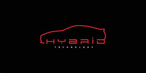 Modern hybrid-tech future car technology logo design 8169979 Vector Art ...