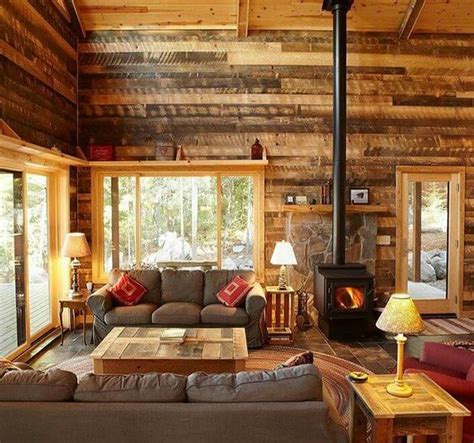 25 Inviting Living Rooms With Wood Walls - DigsDigs