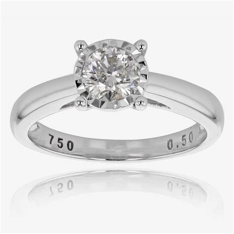 Pure Brilliance Certificated Diamond Solitaire Ring .50ct