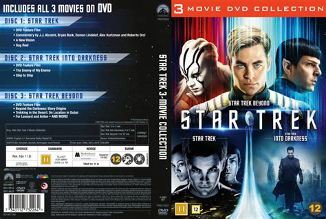 Star Trek - 3 Movie Collection dvd cover (2016) R2 Nordic