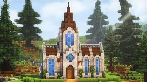 Minecraft: How to Build a Medieval Church Tutorial - YouTube