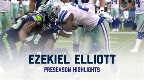 Ezekiel Elliott Highlights vs Seahawks | Every Run from 2016 Preseason Week 3 - YouTube