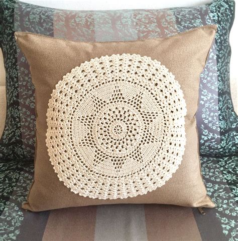 Handmade Pillow Cover Decorated With Round Shape Handmade | Etsy in 2021 | Handmade pillows ...