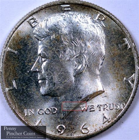 1964 Kennedy Half Dollar Unc Great Looking Uncirculated Kennedy Half