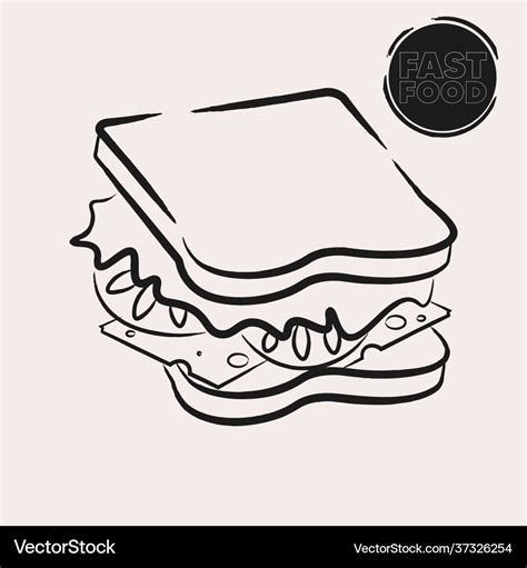 How To Draw A Sandwich