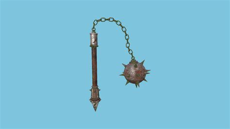 Medieval Flail Mace 01 - Earth Elemental 3D Model by gsommer