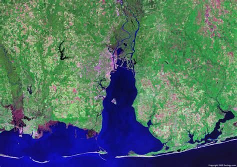 Mobile Alabama Satellite Image - Satellite Photo - GEOLOGY.COM