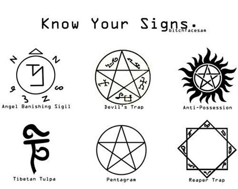 Supernatural symbols | Supernatural signs, Supernatural, Supernatural fans