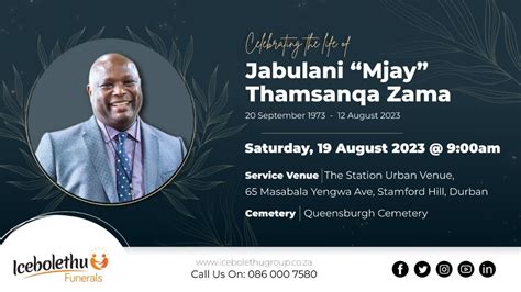 Funeral Service of Jabulani "Mjay" Thamsanqa Zama - YouTube