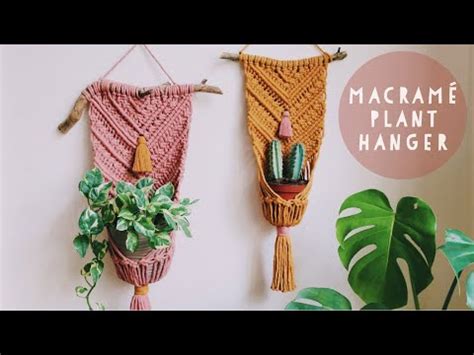 Macrame plant hanger tutorial // Wall hanging // DIY - YouTube