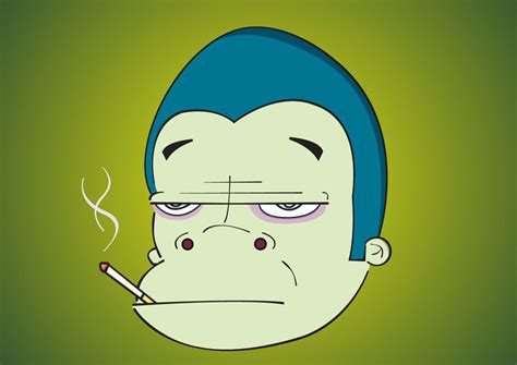 Smoking gorilla on Behance