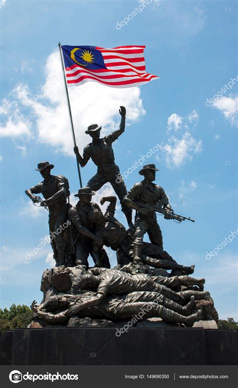 KUALA LUMPUR, MALAYSIA - MAR 23, 2017: Malaysia National Monument also known as Tugu Negara. The ...