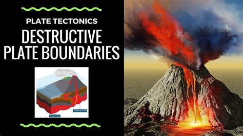 The formation of Volcanoes on Destructive Plate Boundaries - annotated diagram and explanation ...