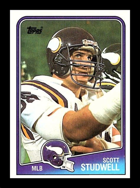 1988 TOPPS NFL Football Trading Card #158 🏈 SCOTT STUDWELL, Minnesota ...