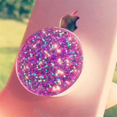 diamond glitter popsockets, holographic popsockets, real glitter ...