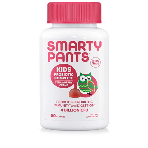 SmartyPants Kids Probiotic Complete Daily Gummy Vitamins; Probiotics ...