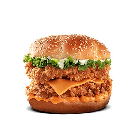 Mighty Zinger: Our signature Zinger, but bigger! Double Zinger fillet ...