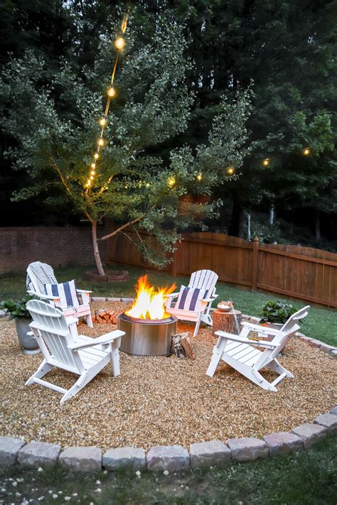 DIY Pea Gravel Fire Pit Patio Julie Blanner, 47% OFF