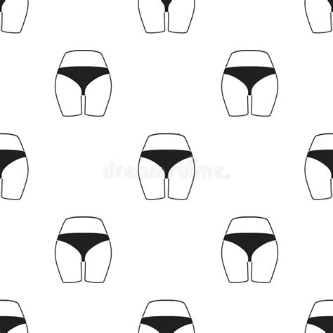 Buttocks Icon in Black Style Isolated on White Background. Part of Body ...