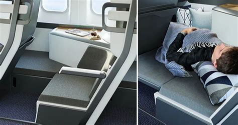 New Economy Class Seat Design Allows Passengers To Lie Down