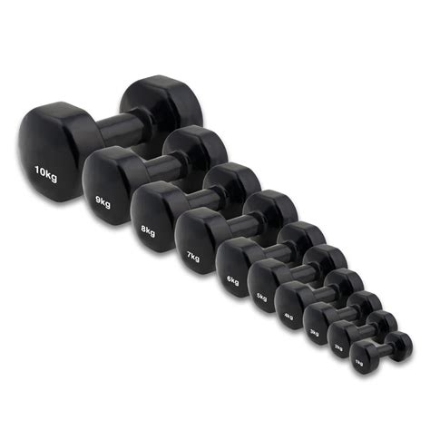 AlphaState Vinyl Dumbbell Set (2 x 1-10kg) - Gym Concepts