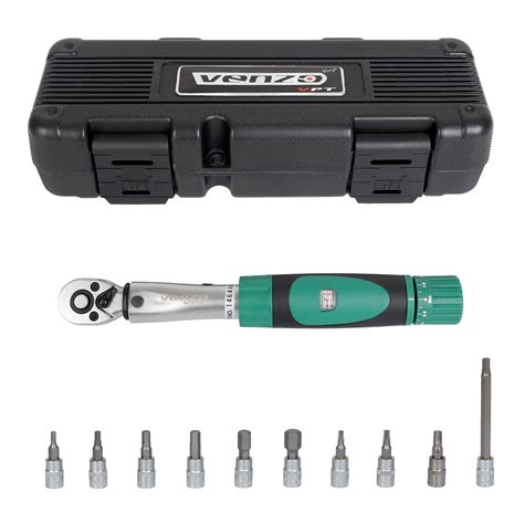 Bicycle Bike Torque Wrench Allen Key Tool Socket Set Kit 1/4" | eBay