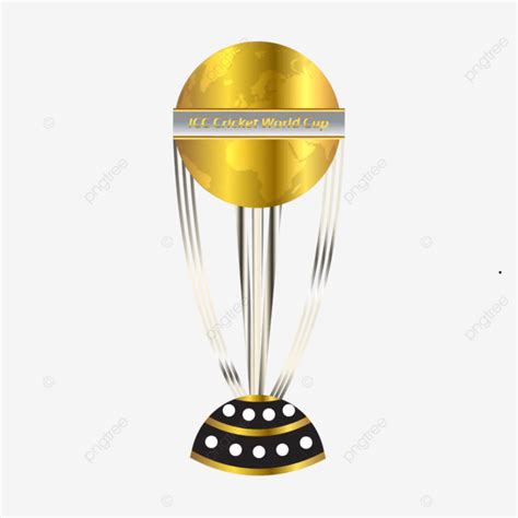 Icc Cricket World Cup Trophy Design Gold And Silver Color Vector, Icc Trophy, World Cup Trophy ...