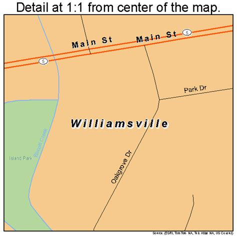 Williamsville New York Street Map 3682084