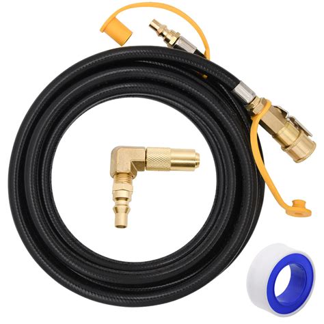 LEIMO 12FT Rv Quick Connect Propane Hose with Propane Elbow Adapter for ...