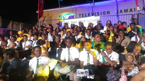 St Jago High School on Twitter: "St Jago High School's supporters out at TVJ gearing up to ...