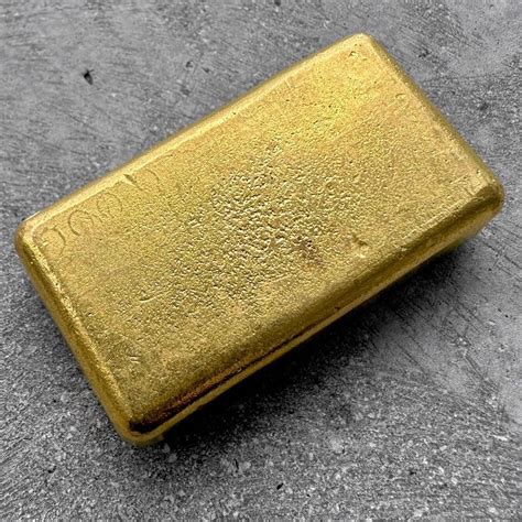 Engelhard 10 oz Gold Poured Bar .9999 10oz – Incredible pour lines ...