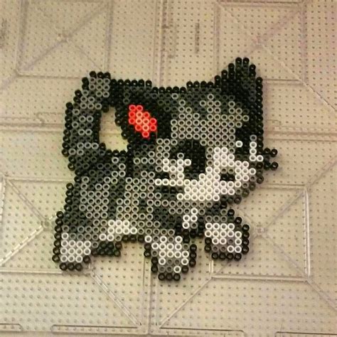 Cat perler beads by thevendelo … | Perler beads, Perler bead art, Perler bead templates