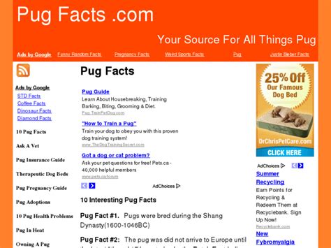 Pug-Facts.Com: Pug Facts - 10 Interesting Pug Facts