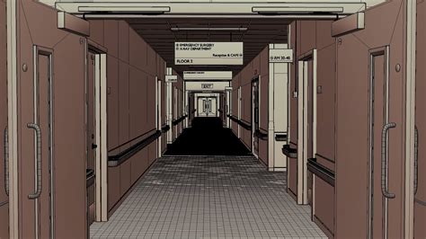 Hospital Hallway - Download Free 3D model by tobys3d [e09f06f] - Sketchfab