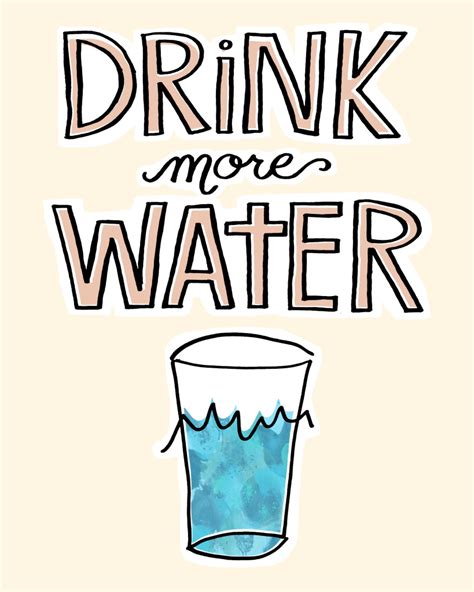 Not Drinking Water Sign Printable