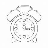 Premium Vector  Coloring Book Page For Kids alarm Cartoon Style sketch template