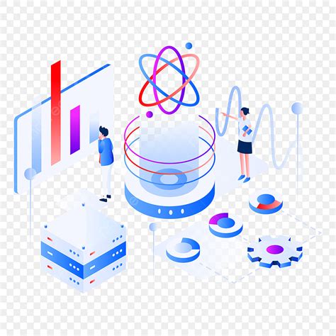 Data Science Isometric Vector Art PNG, Data Science Isometric Illustration Concept Of Web Page ...