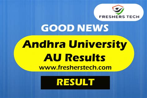 Andhra University Results 2022 | AU Degree, PG Result BA, BSc,MSc, MA