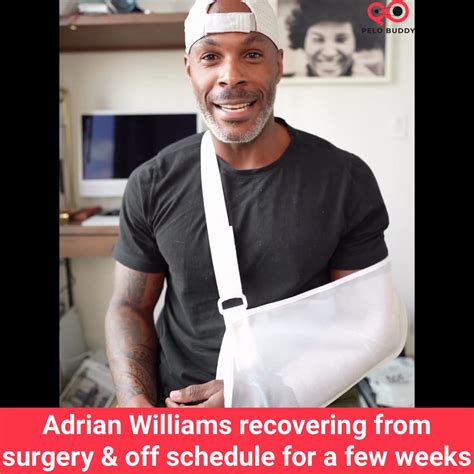 Adrian Williams off Peloton schedule while recovering from surgery - Peloton Buddy