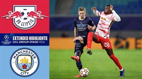 RB Leipzig vs. Manchester City: Extended Highlights | Group Stage - MD ...