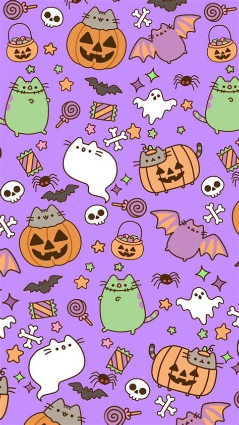 Halloween Pusheen Amy Rose | Fall wallpaper, Halloween wallpaper iphone, Cute fall wallpaper