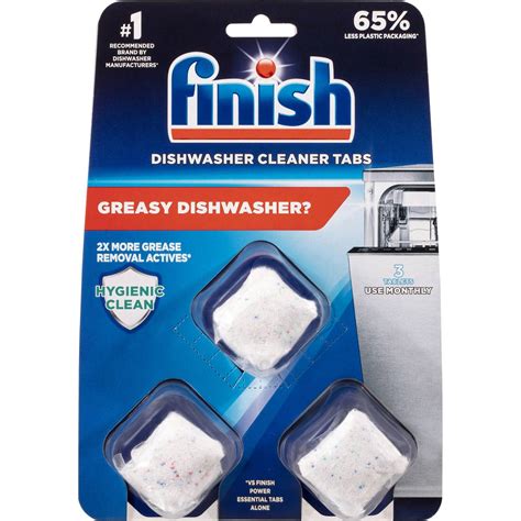 Finish Dishwasher Cleaner Tabs 3 Pack | Woolworths