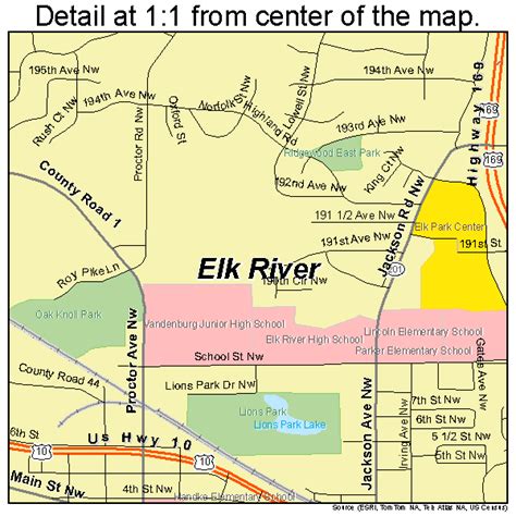 Elk River Minnesota Street Map 2718674