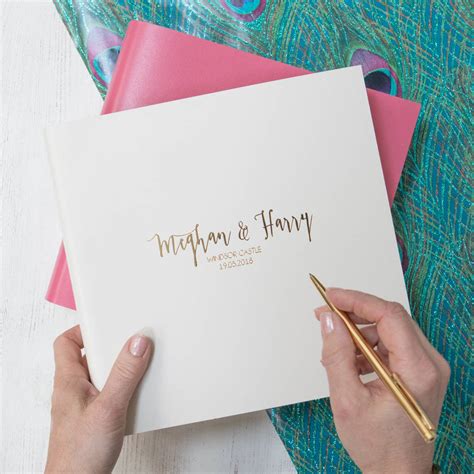 large personalised wedding guest book by begolden | notonthehighstreet.com