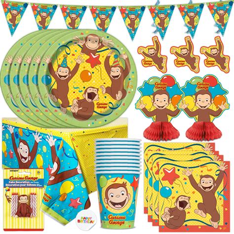 Curious George Party Supplies | Curious George Birthday Decorations ...