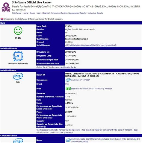 Core i7-10700KF lộ điểm benchmark, mạnh ngang Ryzen 7 3800X nhưng ăn ...