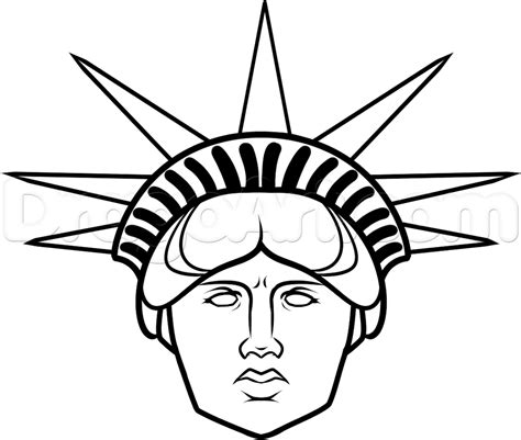 Statue Of Liberty Face Sketch