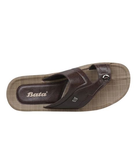 Bata Dark Brown Slip-on Slippers Price in India- Buy Bata Dark Brown Slip-on Slippers Online at ...