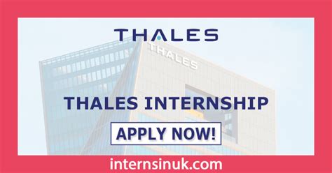 Thales Internship 2024 | Early Career Opportunities