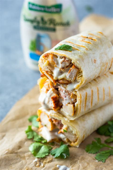 Chicken Ranch Wraps | Gimme Delicious